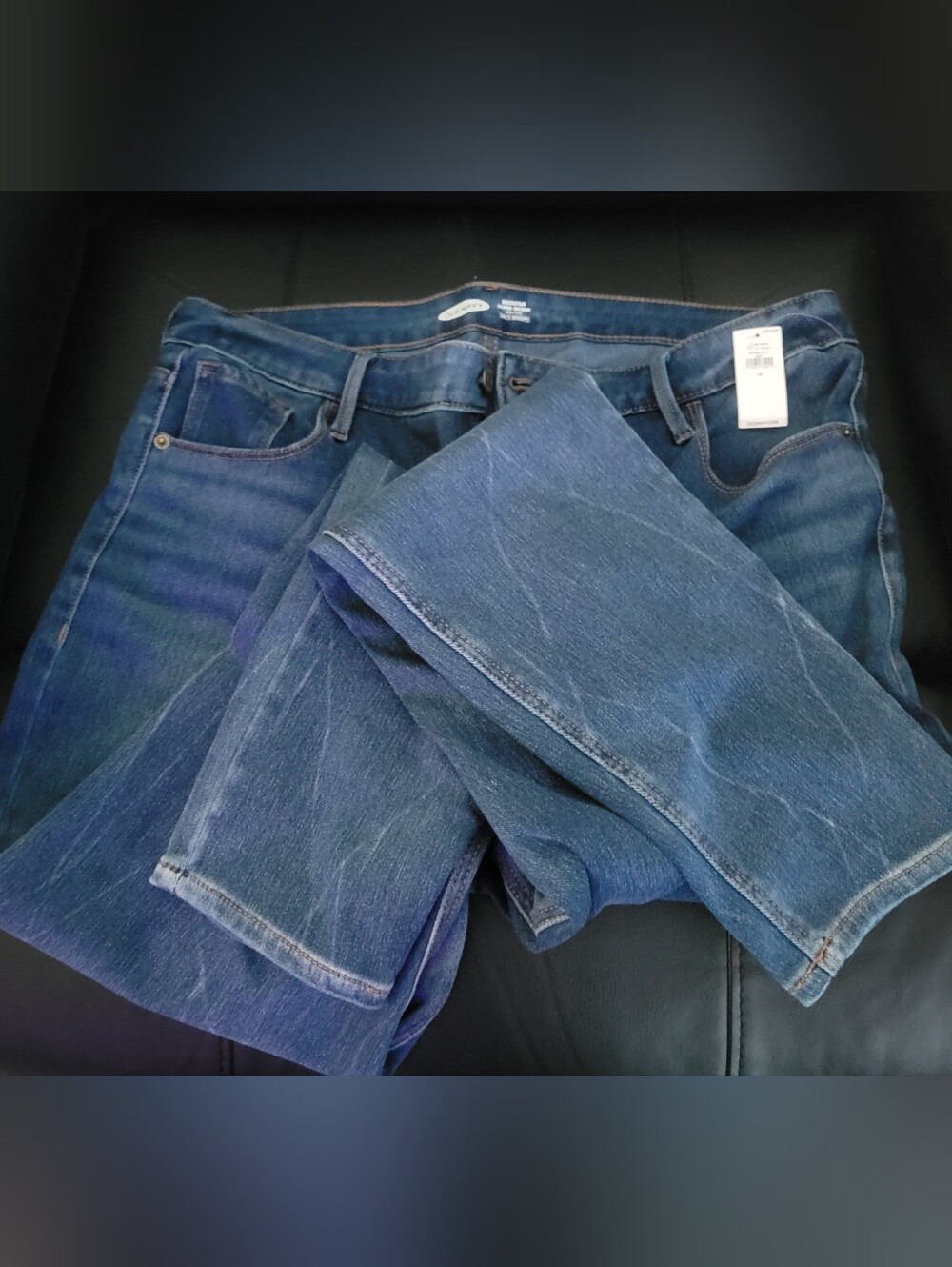 Old Navy Women's Rockstar 24/7 Sculpt Skinny Jeans in Blue Denim, NWT